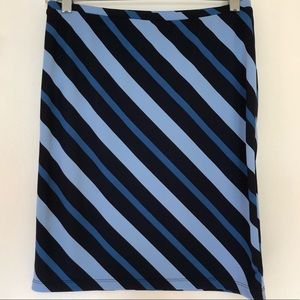 EXPRESS WOMEN STRIPED PULL-ON SKIRT | Sz S / 6